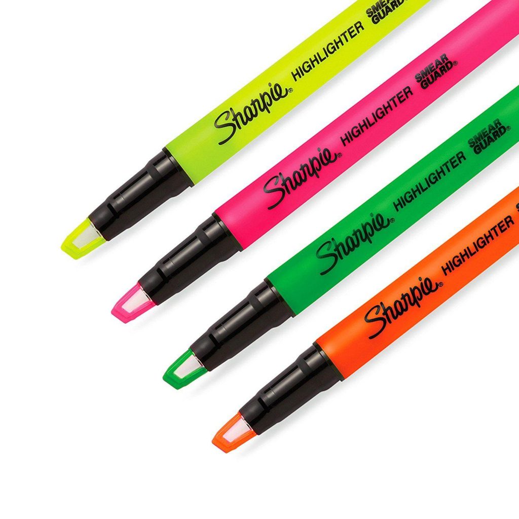 SHARPIE Highlighter Clear View Smear Guard ปากกาเน้นคำ