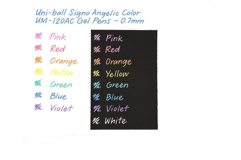 LAST STOCK* UNI SIGNO ANGELIC COLOR UM-120AC GEL PEN - 0.7MM (SOLD PER