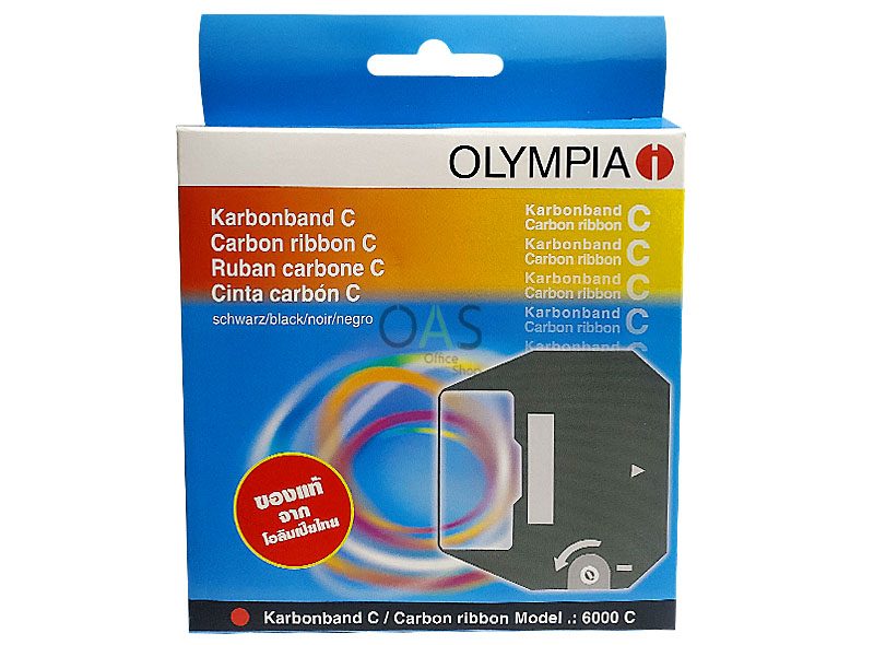 OLYMPIA Carbon Ribbon ริบบอน #6000N สำหรับ CARRERA, COMPACT 5/DM