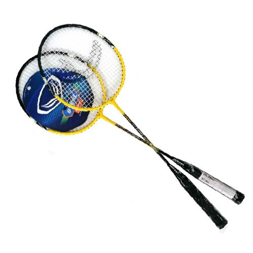 GRAND SPORT Twin Badminton Rackets 2-pieces Pack with Bag