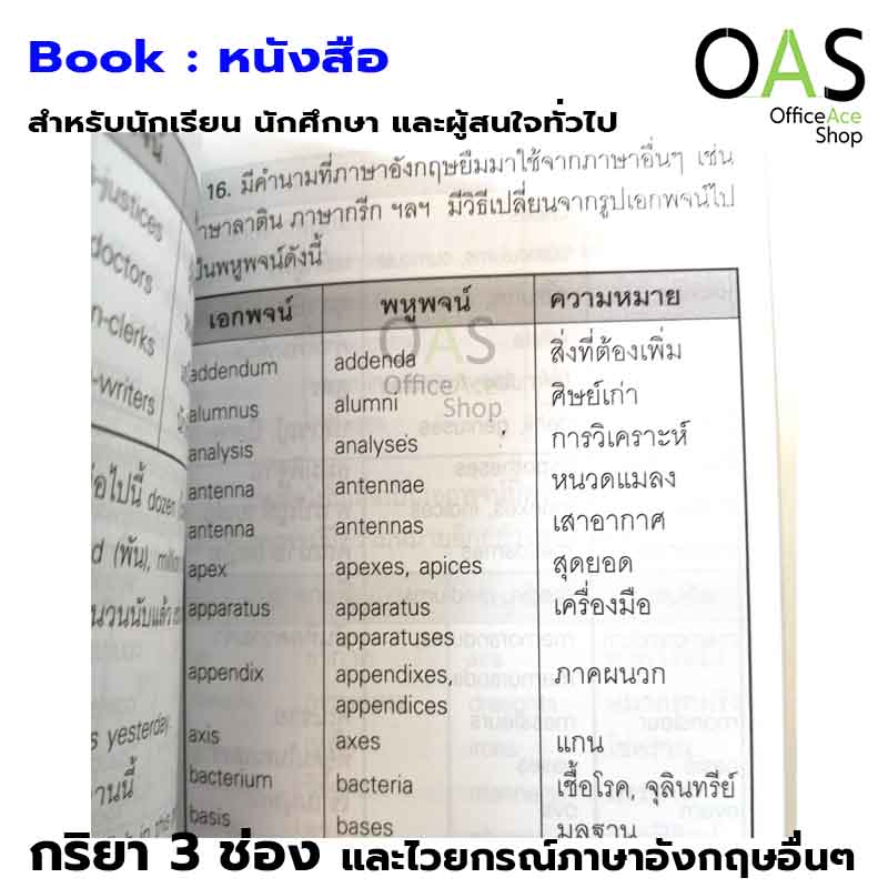 กริยา 3 ช่อง และไวยากรณ์ภาษาอังกฤษอื่นๆ ที่น่าสนใจ สำหรับนักเรียน นักศึกษา