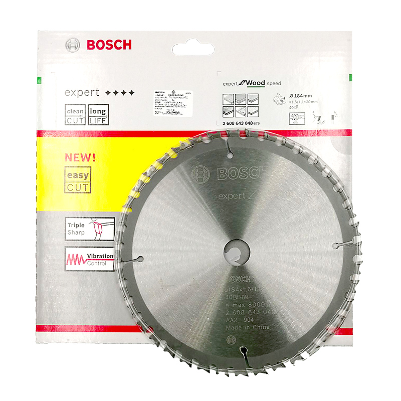 Bosch Circular Saw Blade Expert for Wood Speed 184mm 2608643048-879