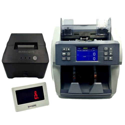 SCHLONGEN Bill Counter Combo Set SLG-8770XD + Thermal Printer SLG-BC58TRP-RS