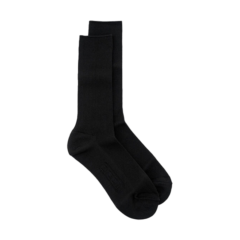 CARSON Nylon Student Socks Black Color