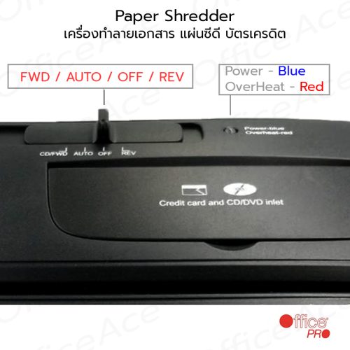 OFFICEPRO A4 Paper Shredder 6mm Strip Cut 13L #PS13SD