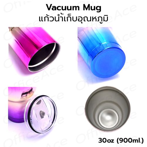 Vacuum Mug cold water glass Titanium Color 30oz #UV