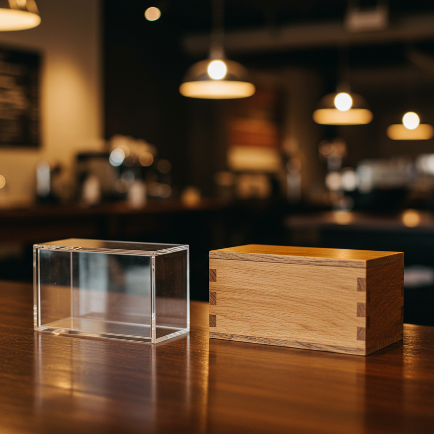 Choosing Your Tip Box Material: Acrylic vs. Wood
