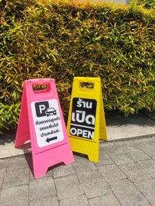 OAS Custom Sticker Printed Plastic Floor Sign