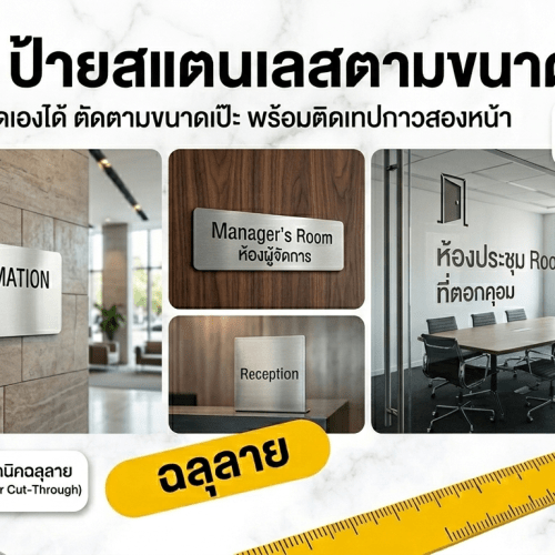 Stainless steel sign